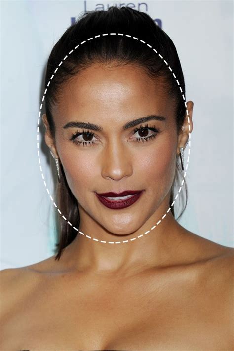 oval shaped face celebrities